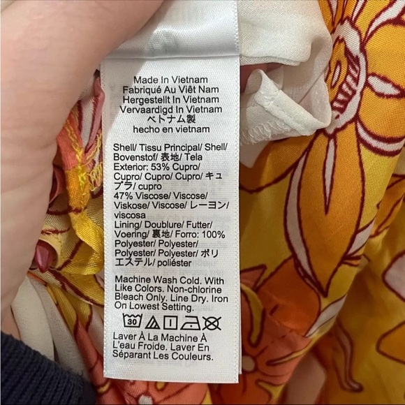 BNWT !! J. Crew Collection puff-sleeve cupro-blend maxi dress : sunset floral - Picture 5 of 9